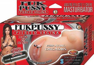 Fukpussy Pierced Vagina Pussy Masturbator With Bullet