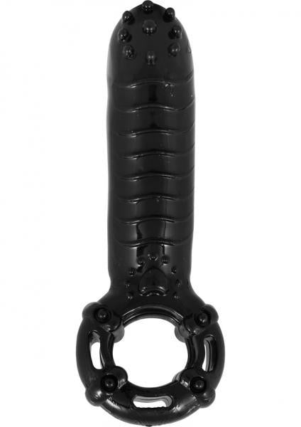 Hero Cockring & Clitoral Massager Waterproof Black