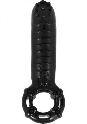 Hero Cockring & Clitoral Massager Waterproof Black