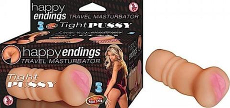 Happy Endings Travel Masturbator Tight Pussy Beige