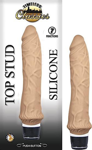 Timeless Classics Top Stud Silicone Vibrator Beige