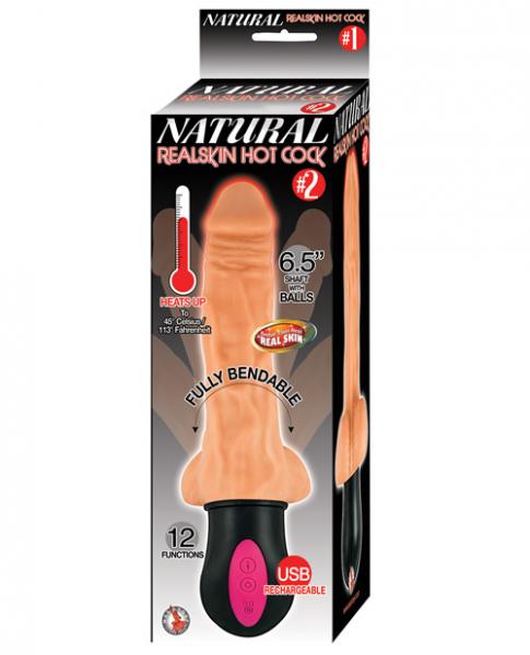 Natural Realskin Hot Cock #2 6.5 Inches Beige