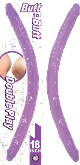 Butt To Butt Double Play Lavender Purple Dildo