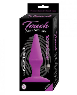 Touch Anal Arouser Purple Touch Activated Butt Plug