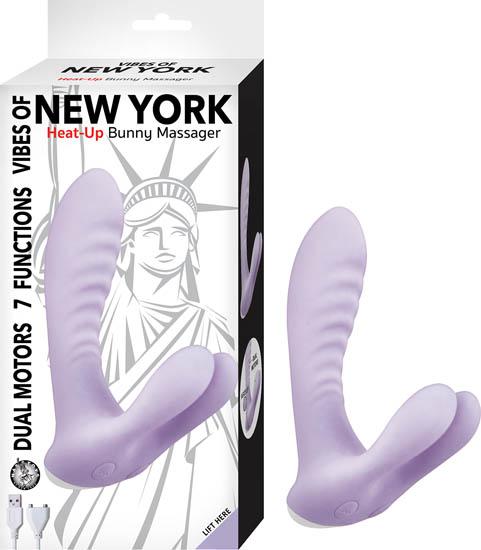 Vibes Of New York Heat Up Bunny Massager Purple
