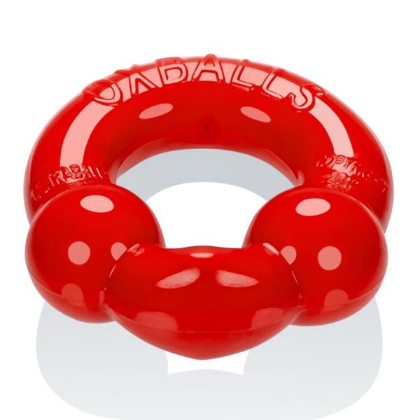 Oxballs Ultraballs Cock Ring Silver & Red Set