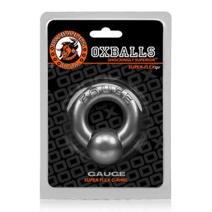 Oxballs Gauge Cock Ring Steel Silver