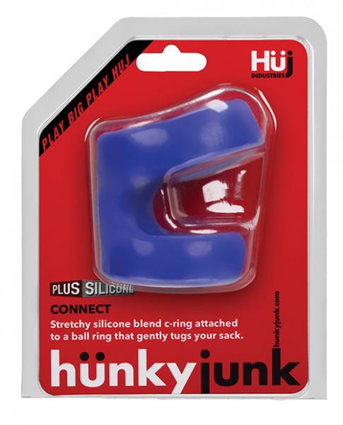 Hunky Junk Connect Cock Ball Tugger Blue