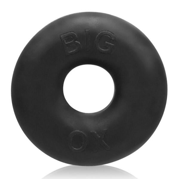 Big Ox Cockring Oxballs Silicone Tpr Blend Black Ice