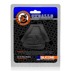 Oxsling Cocksling Silicone Tpr Blend Black Ice