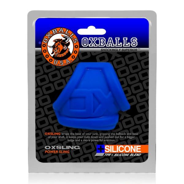 Oxsling Cocksling Silicone Tpr Blend Cobalt Ice