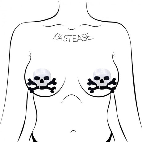 Pastease Sullen Skull Black & White
