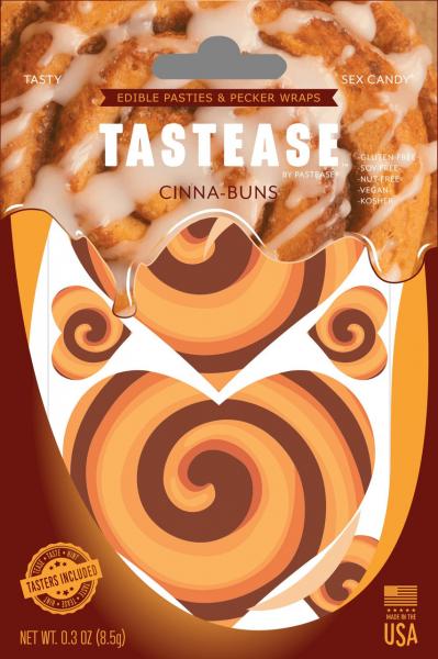 Tastease Cinna Bun Edible Nipple Pasties & Pecker Wraps