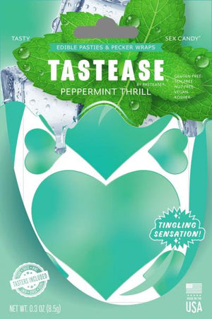 Tastease Peppermint Edible Nipple Pasties & Pecker Wraps