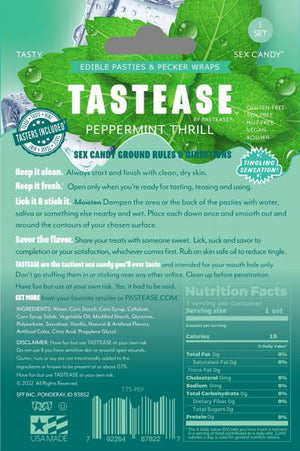 Tastease Peppermint Edible Nipple Pasties & Pecker Wraps