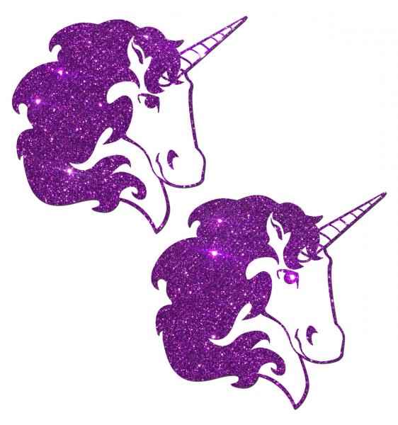 Unicorn Purple Glitter Pasties O/S