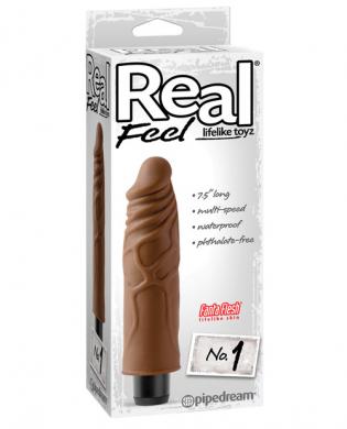 Real Feel Lifelike Toyz No. 1 Brown Vibrator