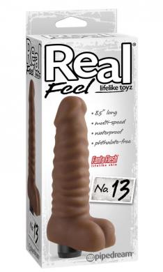 Real Feel Lifelike Toyz No. 13 Brown Vibrator