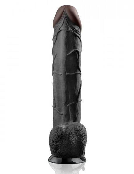 Real Feel Deluxe No.12 Black Vibrating Dildo