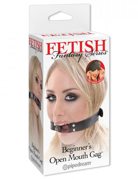 Fetish Fantasy Beginners Open Mouth Gag Black