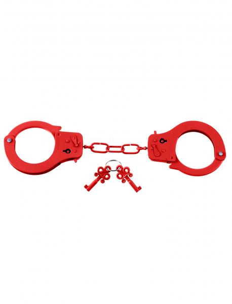 Fetish Fantasy Designer Metal Handcuffs Red