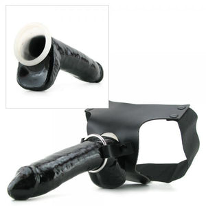 Mr. Big Hollow 8 Inches Strap On Black