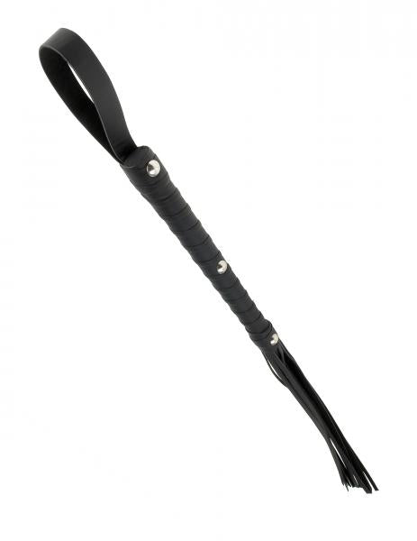 Deluxe Cat O Nine Whip Black