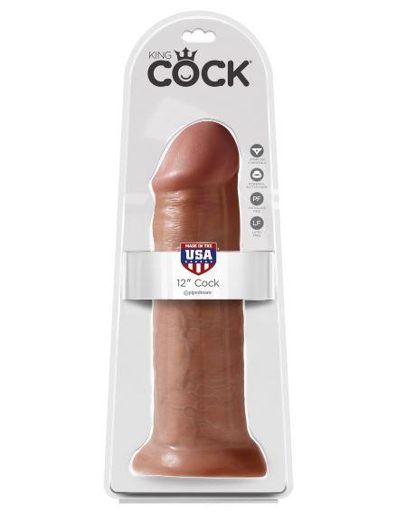 King Cock 12in Cock Tan