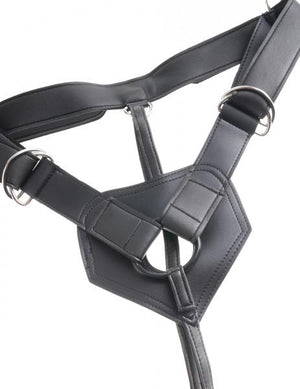 King Cock Strap On Harness 9 Inches Dildo Beige