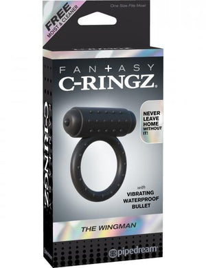 Fantasy C Ringz Wingman Black Vibrating Ring