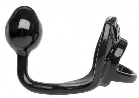 Armour Tug Lock Cock Ring Black