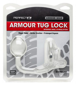 Armour Tug Lock Cock Ring Clear