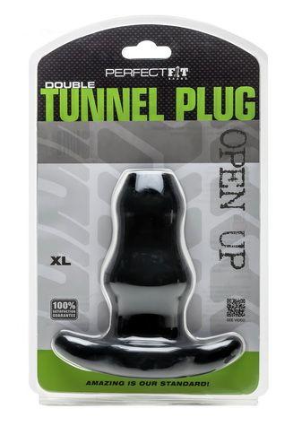 Double Tunnel Plug X Large Black