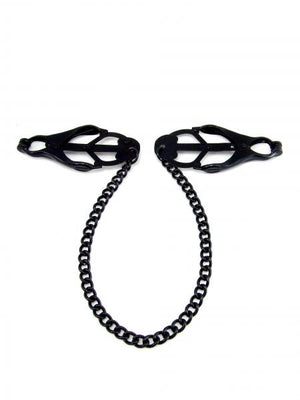 M2 M Nipple Clamps Jaws With Chain Black