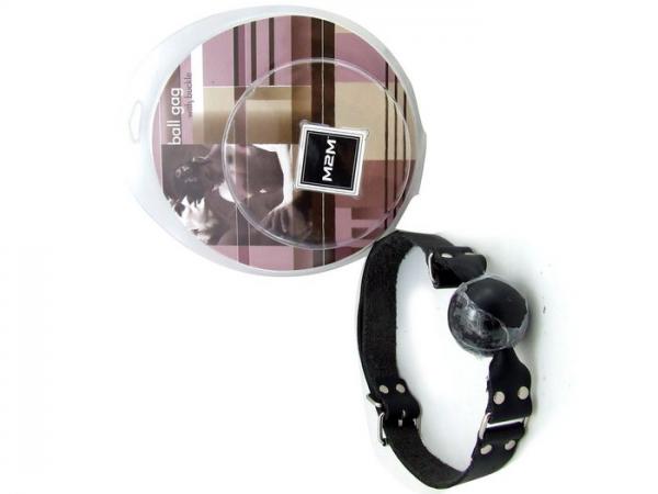 M2 M Gag Leather Ball Black O/S