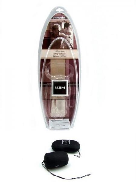 M2 M Remote Control Egg Vibrator 10 Speed Black