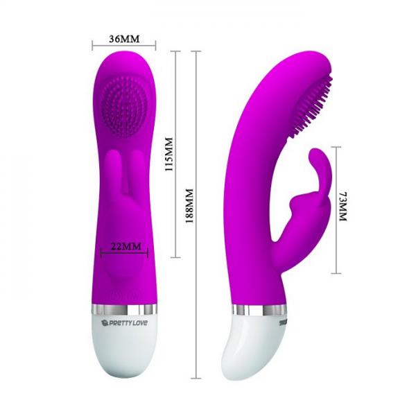 Pretty Love Christ Tickling And Vibrations Vibrator Purple