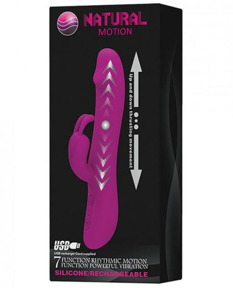 Pretty Love Natural Motion 7 Function Rabbit Silicone Purple