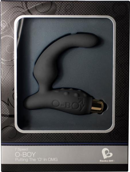 O Boy 7 Speed Waterproof Prostate Stimulator Black