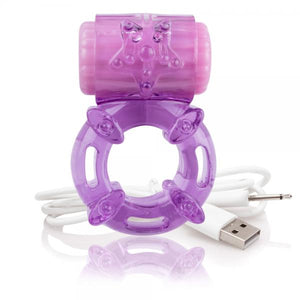 Screaming O Charged Big O Vibrating Ring Purple