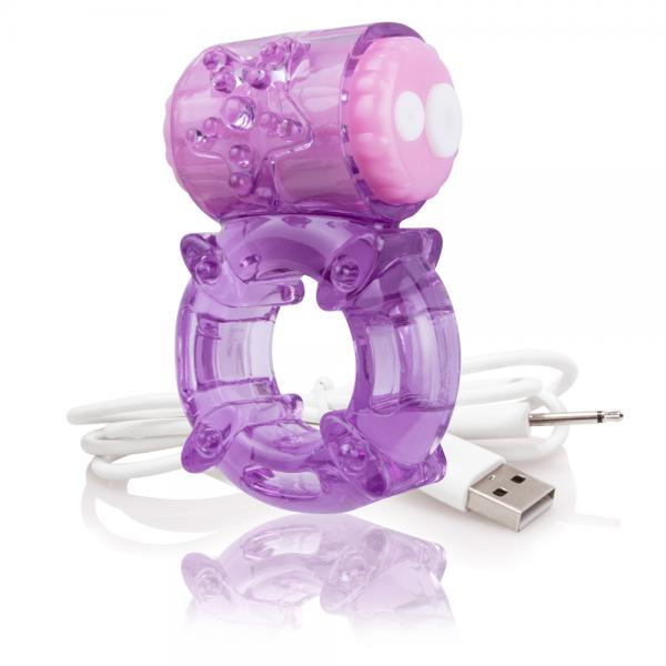 Screaming O Charged Big O Vibrating Ring Purple