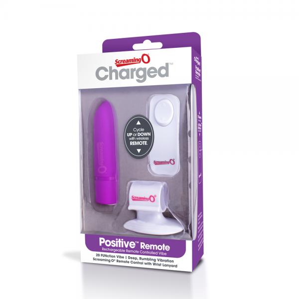 Screaming O Positive Remote Control Purple Vibrator