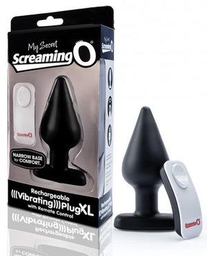 Screaming O My Secret Plug Remote Vibrating Xl Black