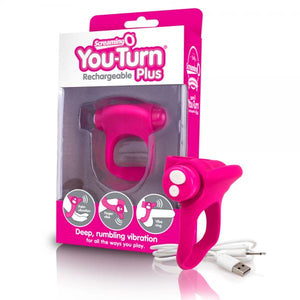 You Turn Plus Ring Vibrator Strawberry Pink