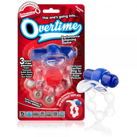 Overtime Vibrating Ring Blue