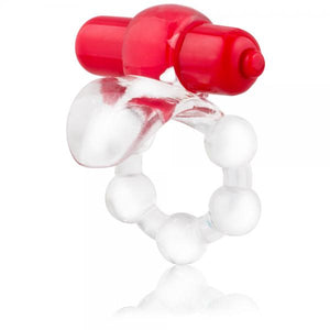 Overtime Vibrating Erection Ring Red