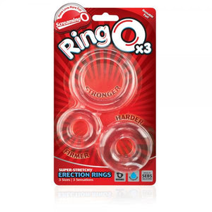 Screaming O Ringo X3 Clear Cock Rings