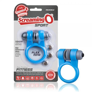 Screaming O Sport Flex Vibrating Ring Blue