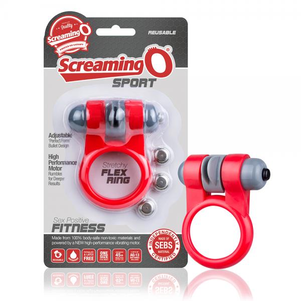 Screaming O Sport Red Vibrating Ring