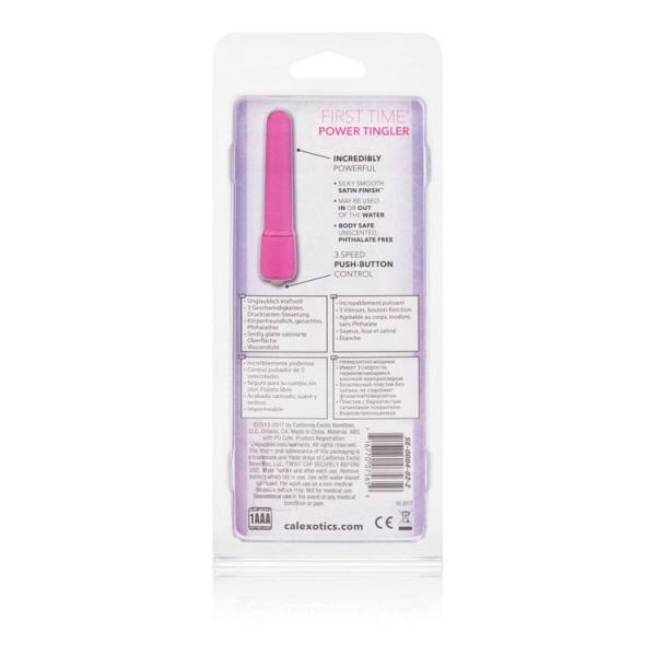 First Time Power Tingler Pink Vibrator